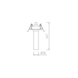 Oprawa sufitowa wpuszczana Berella Light Gota 100 WH BL5183
