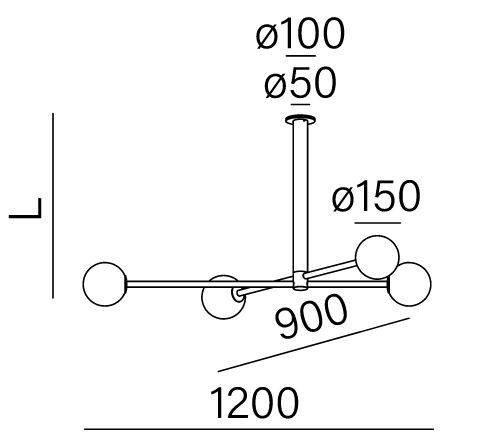 Aqform Zwis Flying Ball 90cm 59869-M930-D0-00-19