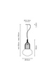 Lampa wisząca FABBIAN AÉROSTAT F27 A11 41