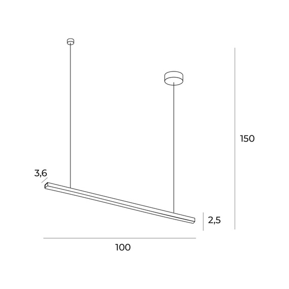Lampa wisząca MaxLight TRIO 1 P0475D