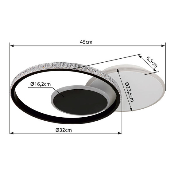 Globo Lighting Plafon Perlix 67197-18