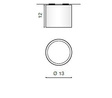 Plafon AZzardo Alix AZ1357 czarny