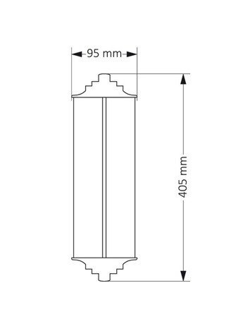 Kinkiet Kutek Mood Siri 40,5 cm patyna