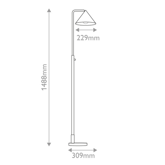 Lampa Stojąca Elstead Lighting ALM-REMYCK-FL-GD