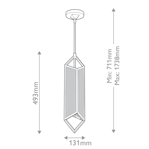 Lampa Wisząca Alora Mood Qn-Cairo-1P-Ubz-Cr