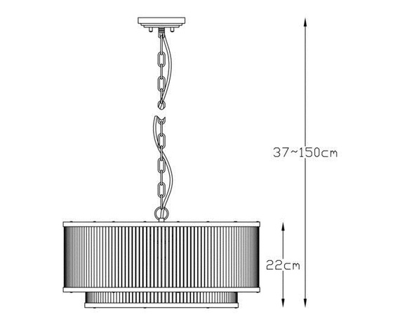 Lampa wisząca Zuma Line Sergio P0528-06H-V6AC Złota