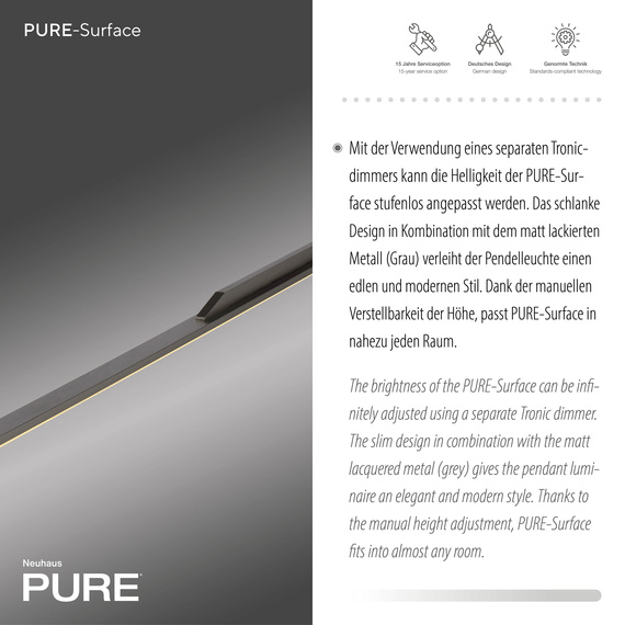 Żyrandol Paul Neuhaus Pure Surface 003902-030785