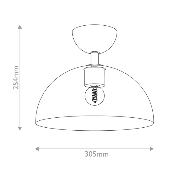 Zwis Elstead Lighting ALM-JUDE-SF-MB-CL