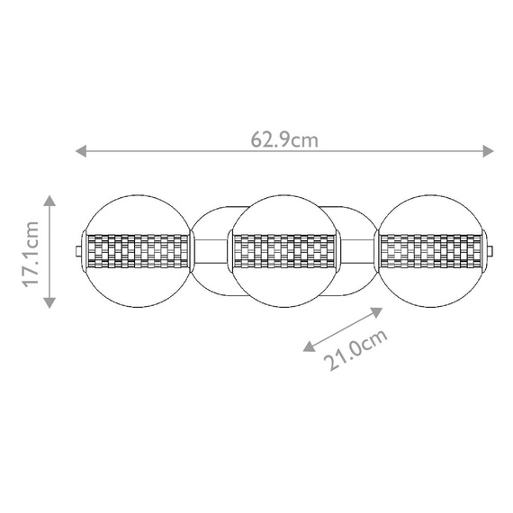 Eurofase Lampa ścienna QN-ATOMO-3W-PC Atomo