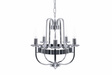 Lampa zwieszana Chromowy Berella Light Erno 5 BL0738