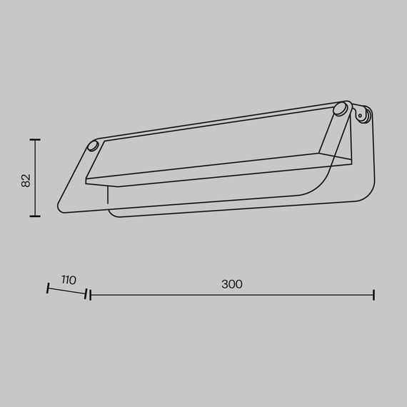 Lampa Ścienna Maytoni Flat MOD296WL-L6BC3K