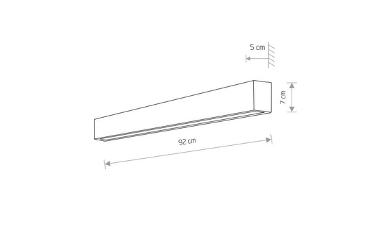 Kinkiet Nowodvorski STRAIGHT LED M 7594