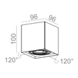 Spot AQorm Squares 50x1 230V biały 45811-0000-U8-PH-13