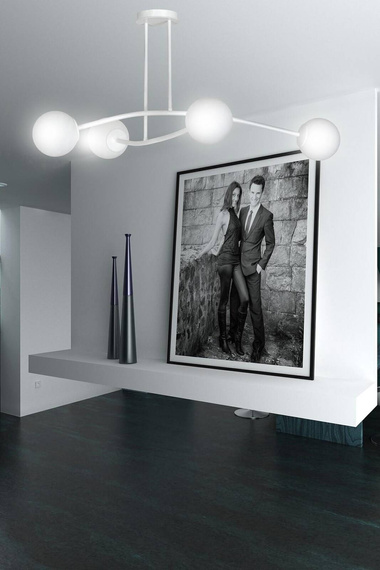 Sufitowy plafon HALLDOR 4 WHITE biały (1025/4) - Emibig