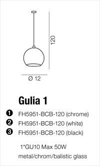 Zwis AZzardo GULIA 1 czarna AZ0630