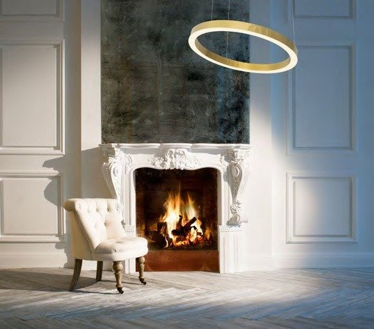 Lampa wisząca złota MaxLight P0370D Luxury 110 cm