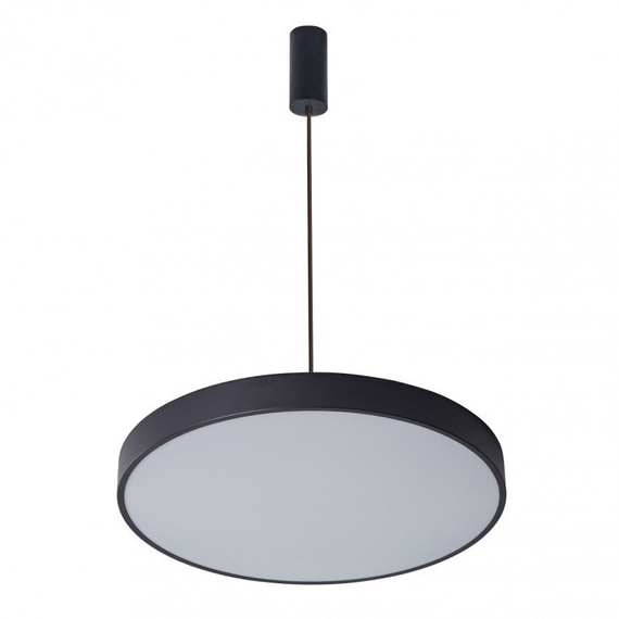 Nowoczesna czarna lampa wisząca LED Orbital 60 cm Italux