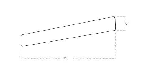 Kinkiet Azzardo Basento 115 CCT SWITCH WH  AZ5892