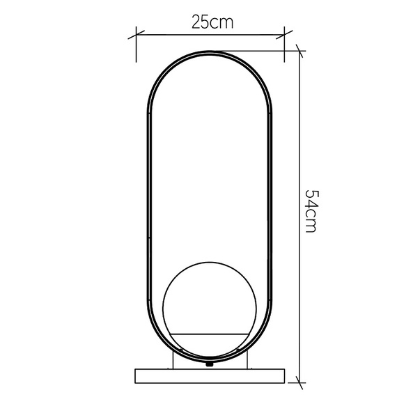 Accord Lighting Sfera QN-SFERA-TL-L-TEAK Lampa stołowa