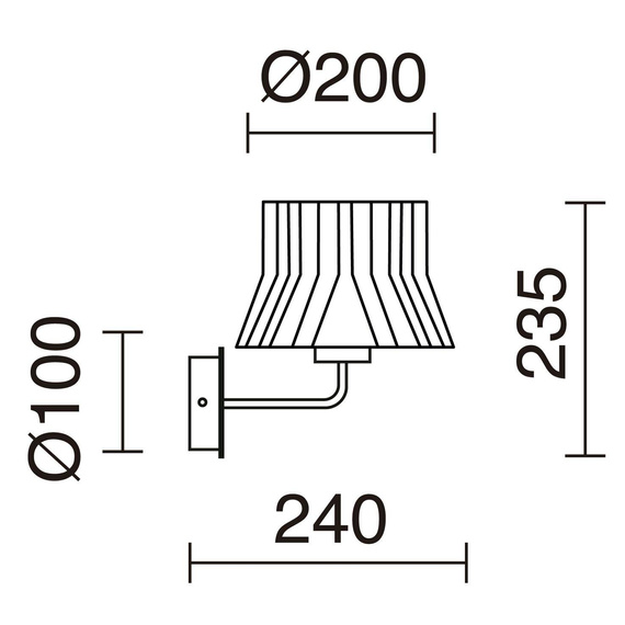 Cora 859D-G05X1A-02-RB Lampa ścienna Novolux 