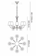 Lampa wisząca Mantra Paola 6205