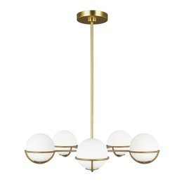 Lampa wisząca Elstead Limited Apollo 5 mosiądz