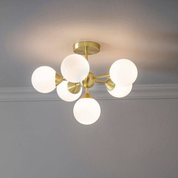 Plafon Endon Oscar 6 mosiądz 76501