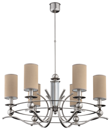 Lampa wisząca Kutek Ruta RUT-ZW-6(N/A) Nikiel