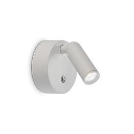 Kinkiet Ideal Lux Bean Ap Round Rechargeable Bianco 350233