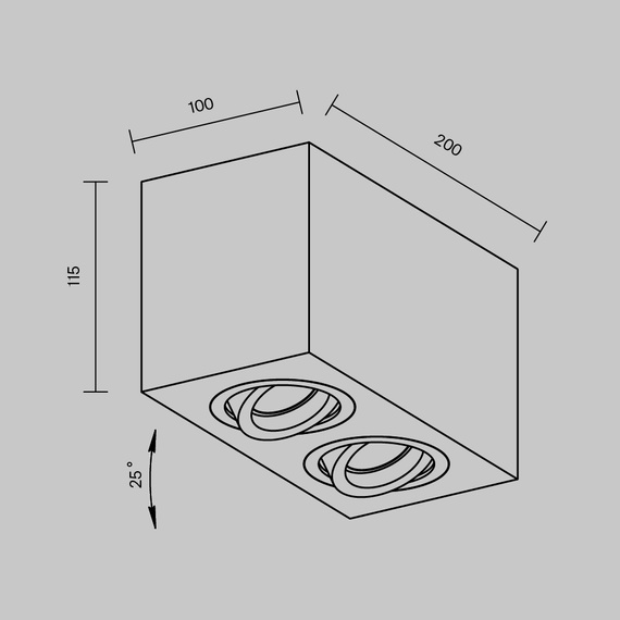 Lampa Sufitowa Maytoni Atom C017CL-02B