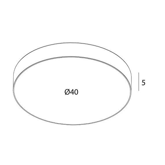 Plafon Maxlight C0270 Lumos 36W Czarny IP44