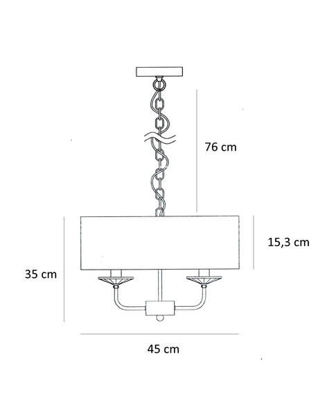 Lampa Wisząca Berella Light Oria 3 BL0099