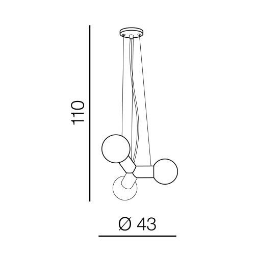 Nowoczesna lampa wisząca Azzardo Pope AZ3171
