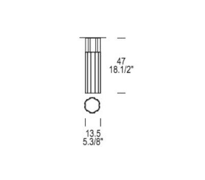 Lampa Sufitowa LeucosReed PL 135 przezroczysta 13,5 cm