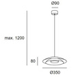 Lampa wisząca LEDS Noway Grok 00-8391-05-05
