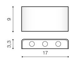 Kinkiet Azzardo GINNO 3 AZ0763 WH/ALU