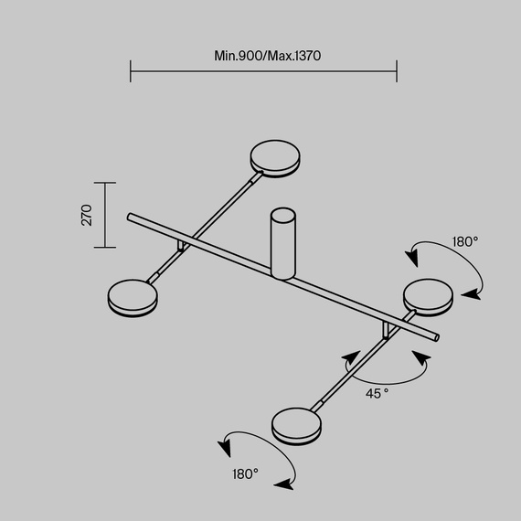 Maytoni Fad MOD070CL-L30B3K Plafon