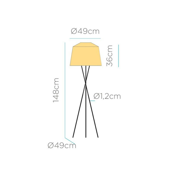 Lampa Podłogowa Moosee Amalfi LUMAMA145BXWLNW