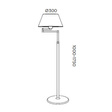 Lampa stojąca Pujol Americana P-1007 Nm
