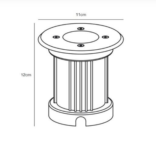 Nordlux 83830034 Lampa najazdowa Pato
