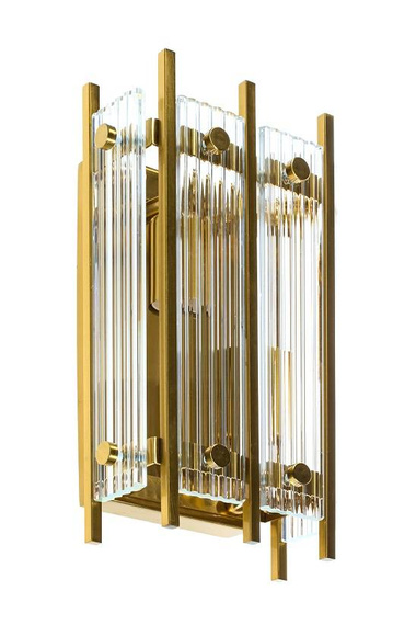 Lampa ścienna w stylu Hampton Berella Light Seli Wall 2 Gold BL5360