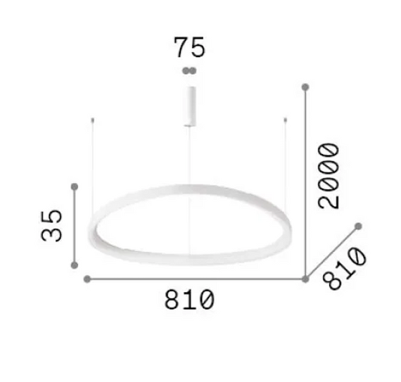 Zwis nowoczesny 341606 Ideal Lux Gemini D81 2700K