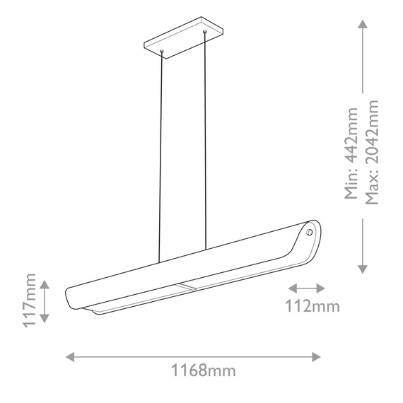 Żyrandol Elstead Lighting HK-ARCO-LED-LP-117-BX