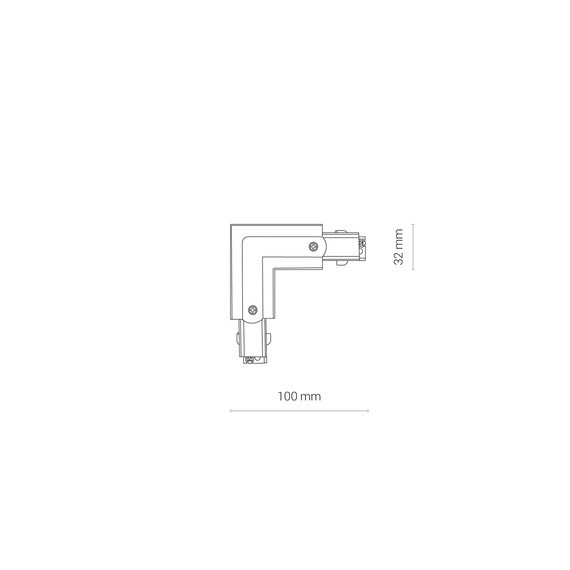 Złączka lewa Nowodvorski Ctls Power L Connector Lewa 8705
