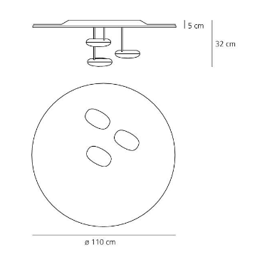 Plafon Artemide Droplet 1474110A