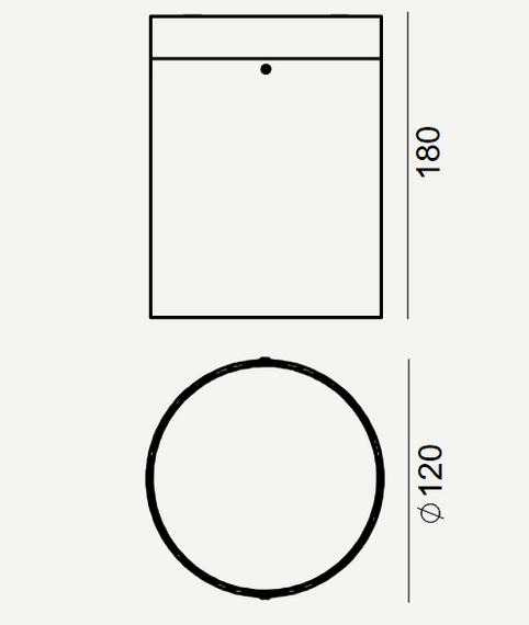 Norlys Lampa sufitowa Nidaros 2121BL 18cm