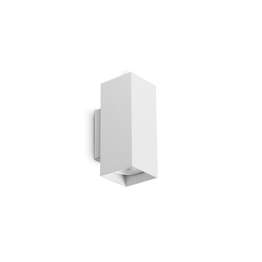 Oprawa Ścienna Ideal Lux Look Ap2 Square D60 H150 Bianco 370194