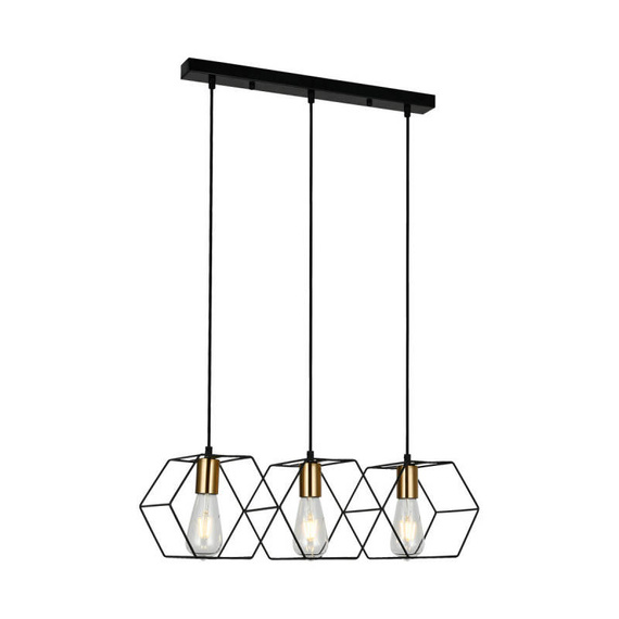 Lampa wisząca Italux PND-74889-3-BK Aina