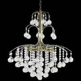 Lampa Wisząca kryształowa Elem Monte Carlo 6247/6 21QG mosiądz