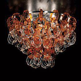 Plafon MISSTRAS PL70 Facon de Venise transparent/honey